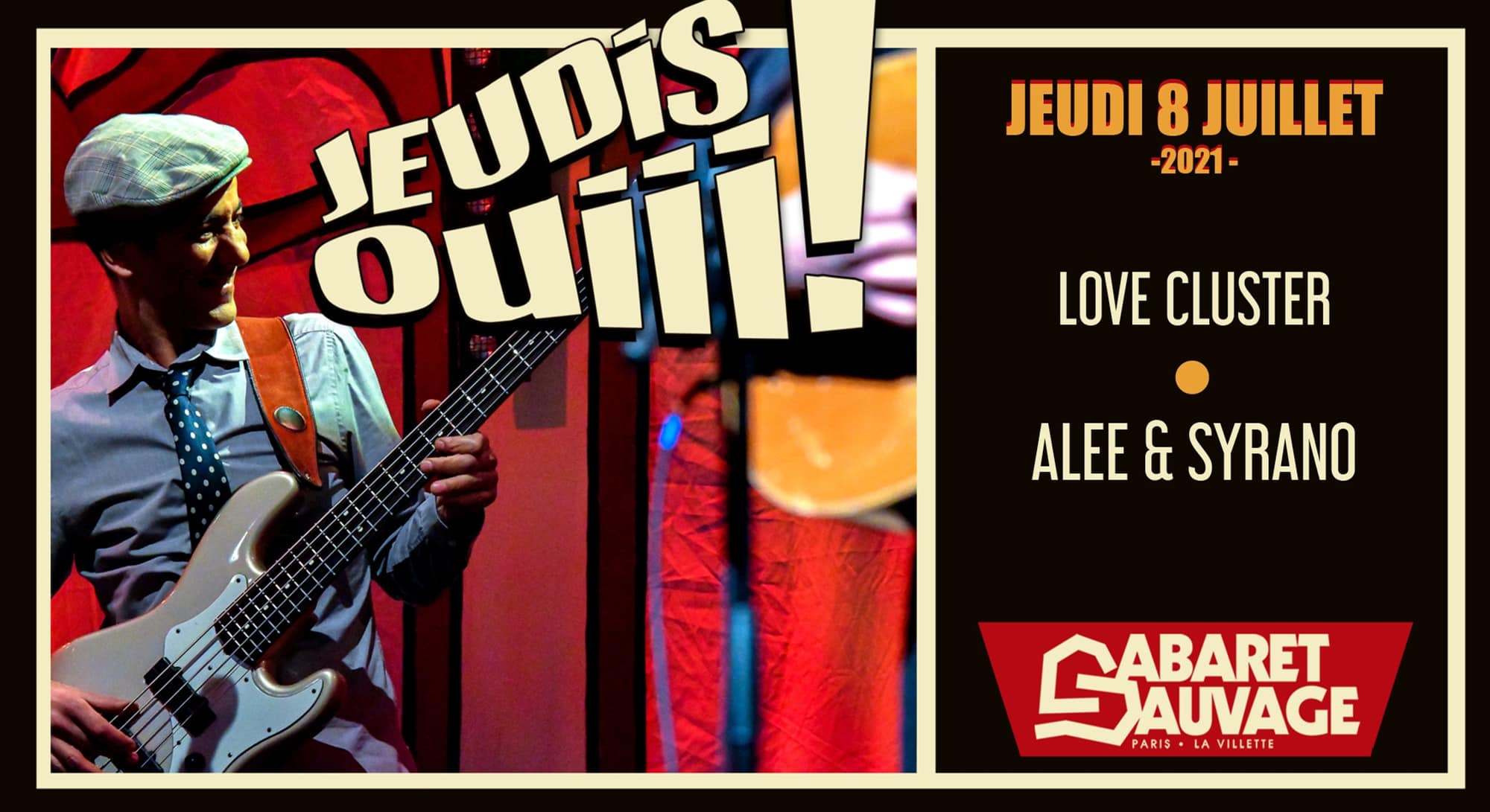 Ne Me Libérez Pas Je M'en Charge Cabaret Sauvage Jeudis Oui ! - Collectif Love Cluster / Alee & Syrano (collectif 13